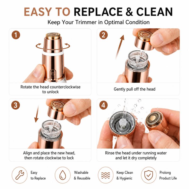 2-in-1 Facial & Eyebrow Hair Trimmer