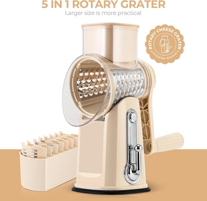 SpinPrep Rotating Food Grater Chopper