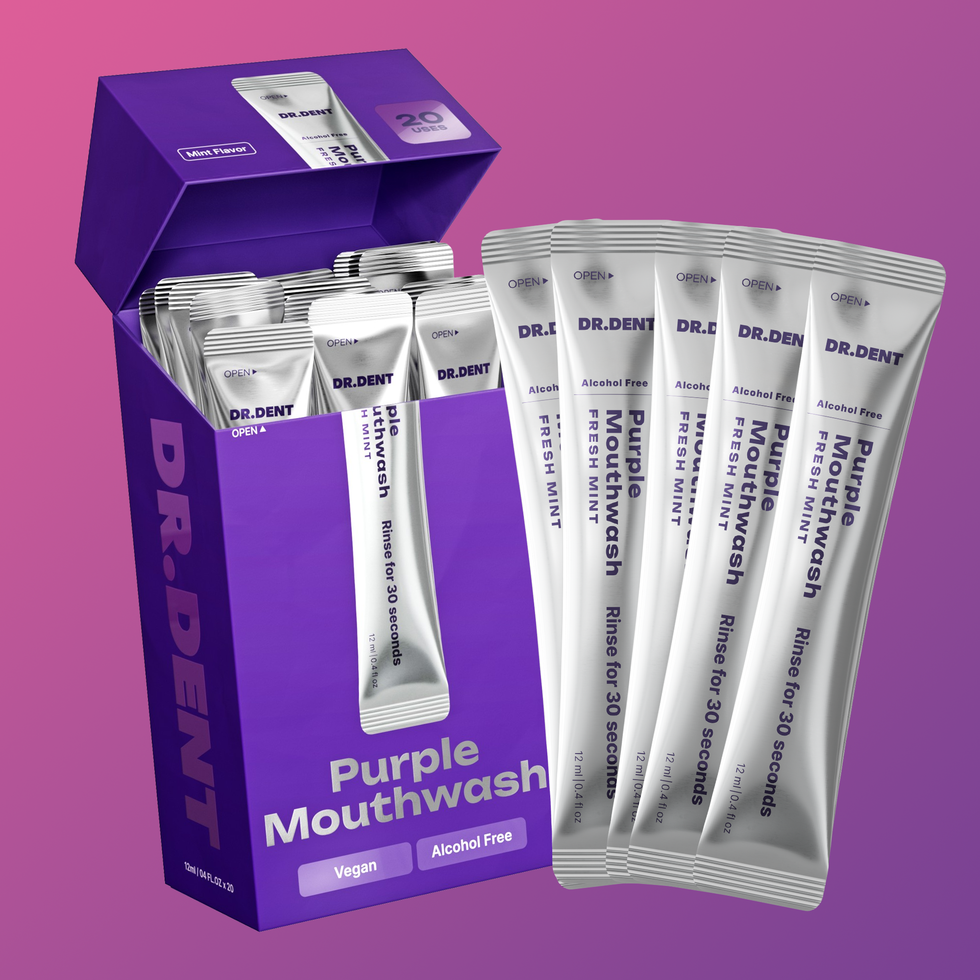Purple Colour-Correcting Mouthwash