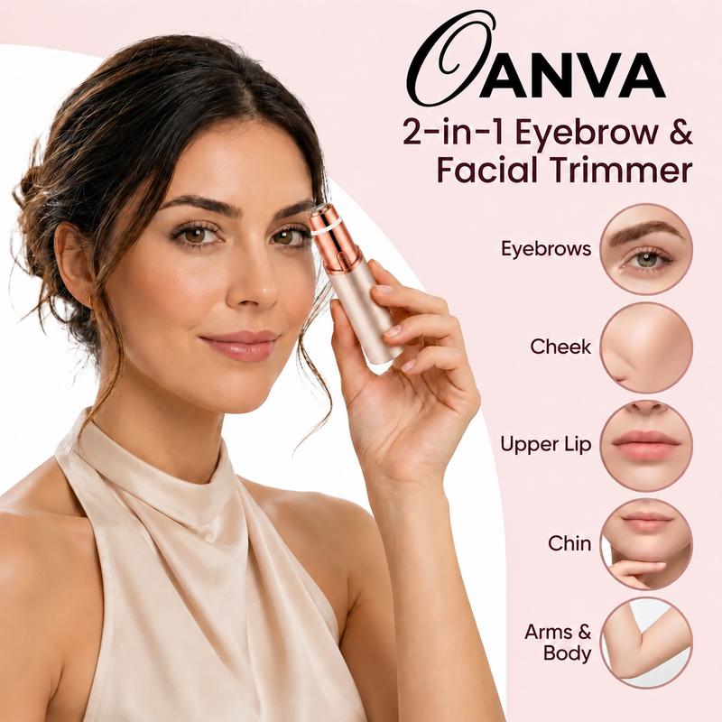 2-in-1 Facial & Eyebrow Hair Trimmer