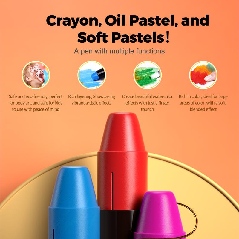 TwistBloom Jumbo Silky Crayons