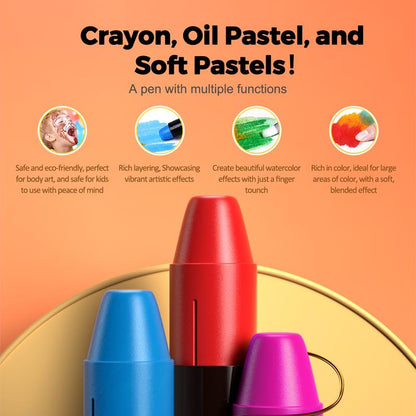 TwistBloom Jumbo Silky Crayons