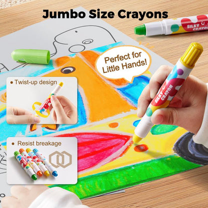 TwistBloom Jumbo Silky Crayons