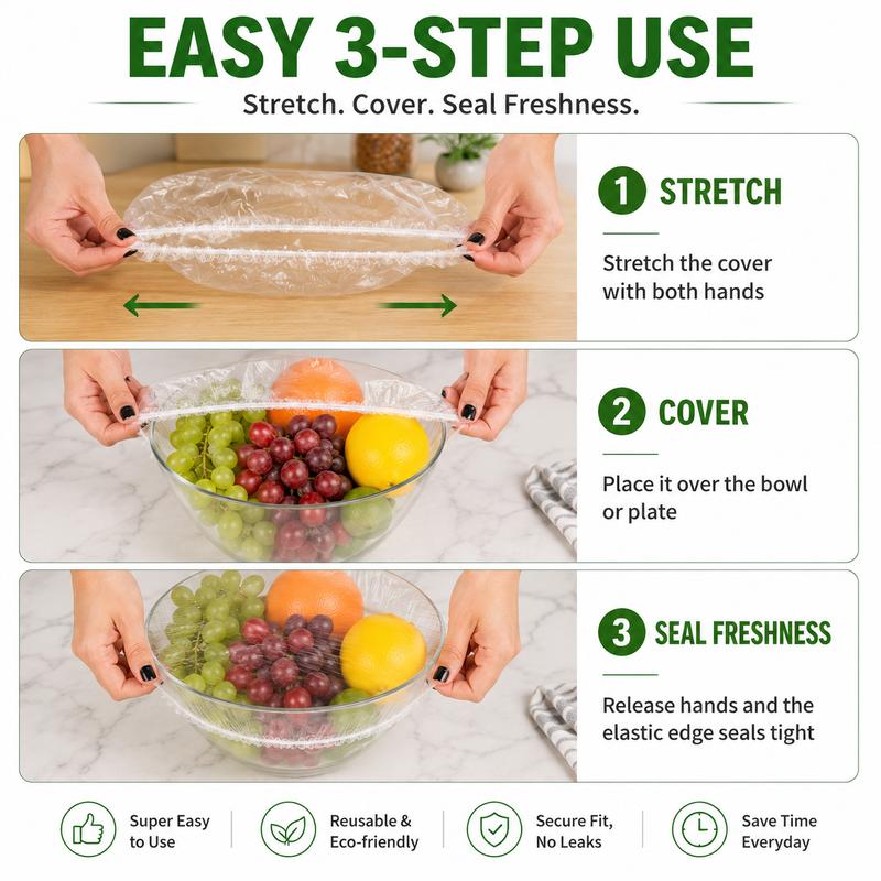 SealFresh Stretch Food Covers, 100pc