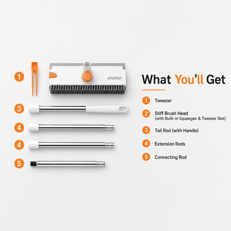ScrubMax 3-in-1 Long Handle Scrub Brush